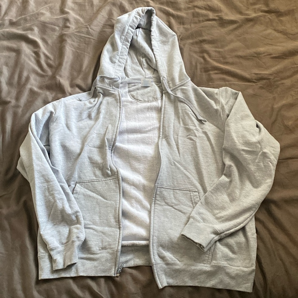 Grey Zip Up Jacket